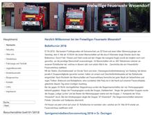 Tablet Screenshot of feuerwehr-wesendorf.de